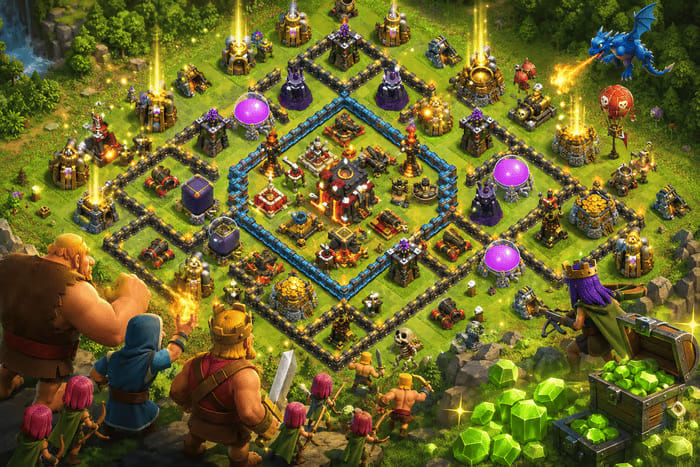 Percepat Upgrade Bangunan dan Pasukan melalui Top Up Clash of Clans