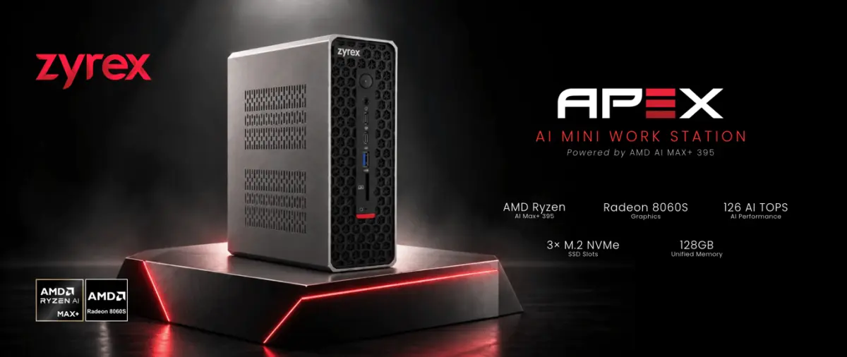 Zyrex Jadi Merek Indonesia Pertama yang Meluncurkan AI Mini Workstation Berbasis AMD Ryzen AI Max+ 395