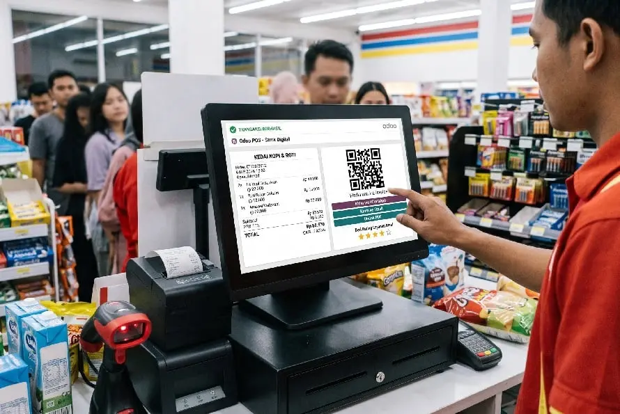 Struk Digital Odoo POS: Kurangi Kertas, Kumpulkan Data Pelanggan