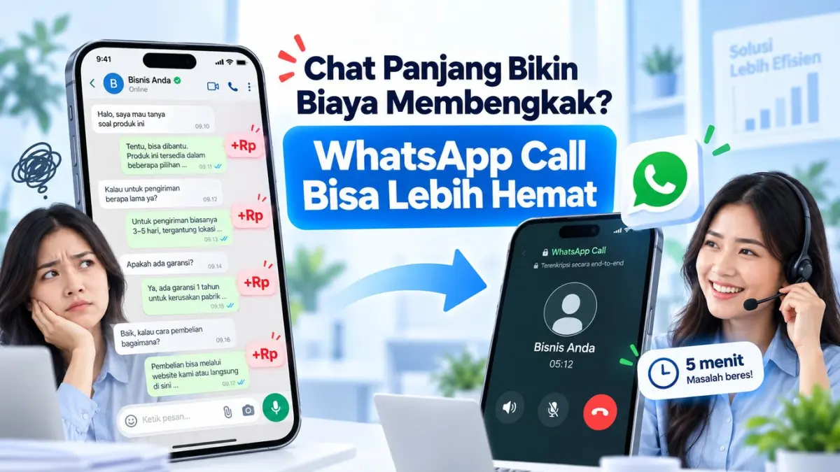 Chat Panjang Bikin Biaya Membengkak? WhatsApp Call Bisa Lebih Hemat