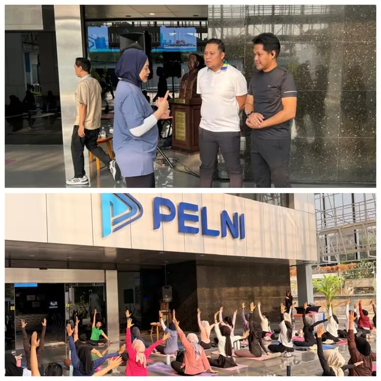 BRI x Pelni Gelar Yoga Session, Perkuat Sinergi dan Wujudkan Work Life Balance