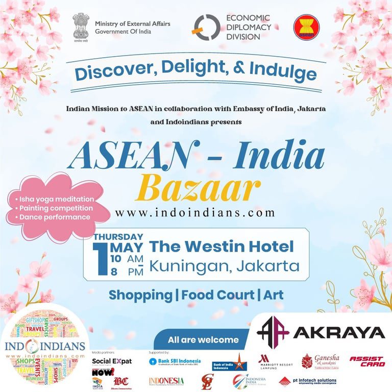 Kedubes India & Indoindians Hadirkan ASEAN-India Spring Bazaar 2025 di Jakarta